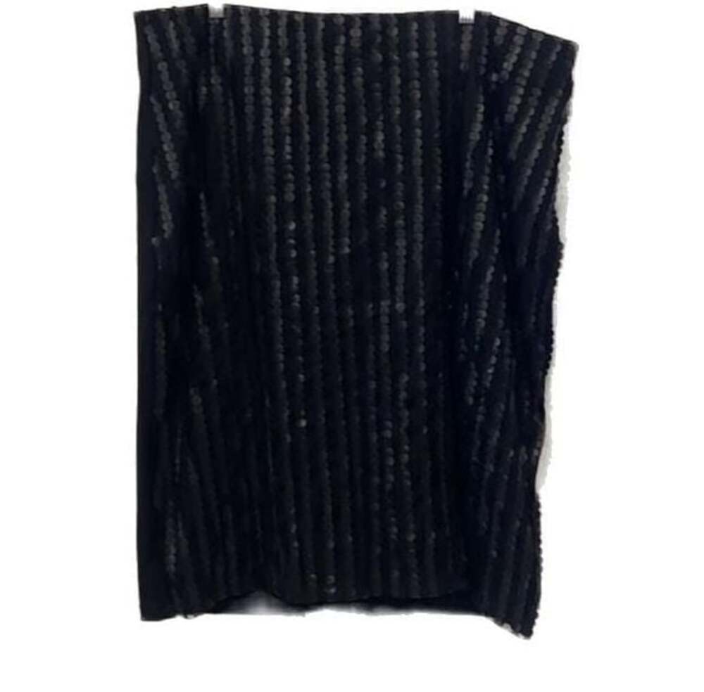 ELOQUII Women’s Size 20 Black Sequin Striped Pencil Skirt